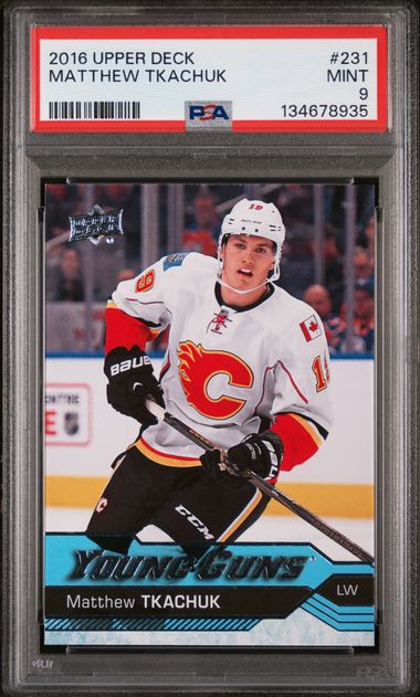 2016-17 Upper Deck #231 Matthew Tkachuk PSA 9 (Rookie)