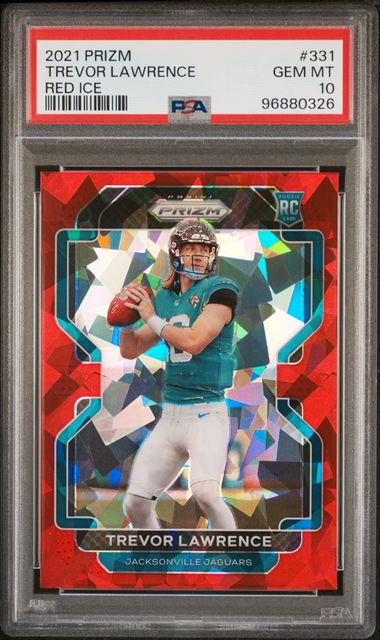 2021 Panini Prizm Red Ice #331 Trevor Lawrence PSA 10 (Rookie)
