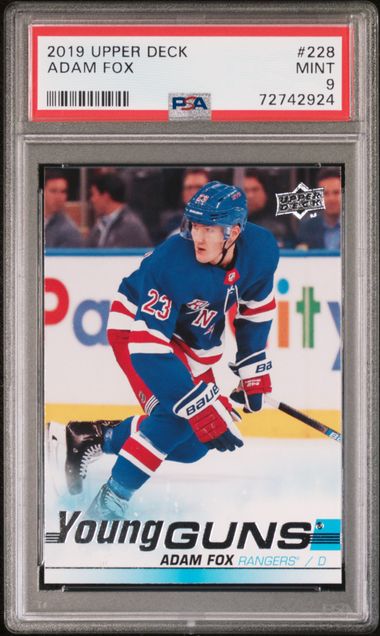 2019-20 Upper Deck #228 Adam Fox PSA 9 (Rookie)
