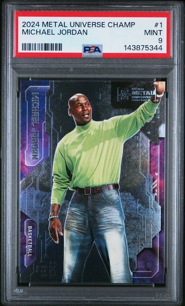 2024 Skybox Metal Universe Champions #1 Michael Jordan PSA 9