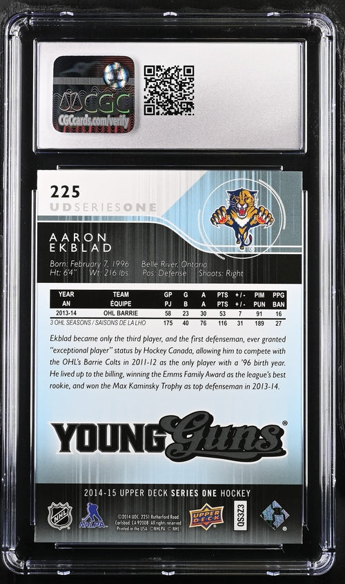 2014-15 Upper Deck #225 Aaron Ekblad CGC 10 (Rookie)