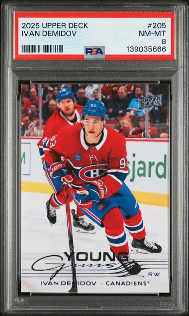 2025-26 Upper Deck #205 Ivan Demidov PSA 8 (Rookie)