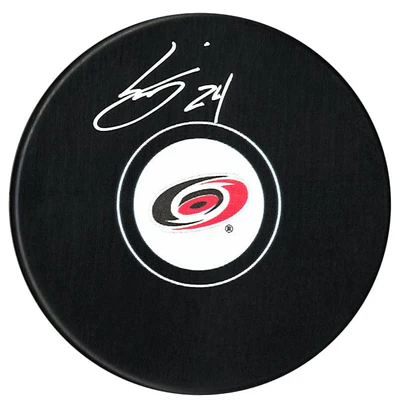 Seth Jarvis Autographed Carolina Hurricanes Puck (COJO Sports)