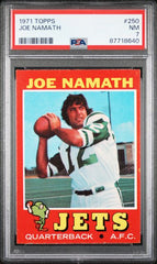 1971 Topps #250 Joe Namath PSA 7 | Eastridge Sports Cards