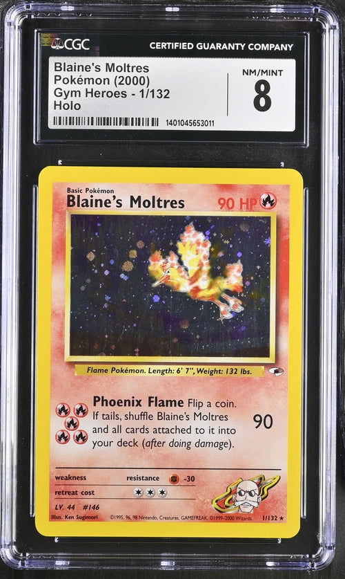 2000 Pokemon Gym Heroes #1 Blaine's Articuno - Holo CGC 8