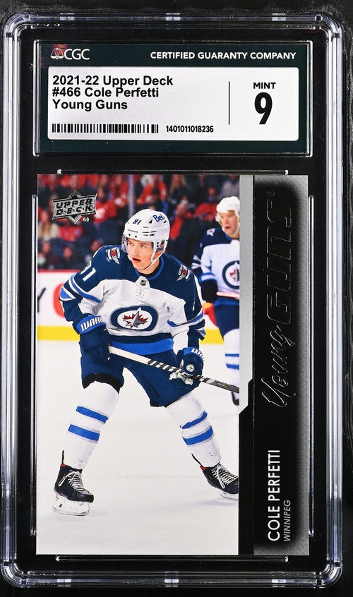 2021-22 Upper Deck #466 Cole Perfetti CGC 9 (Rookie)