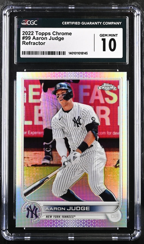2022 Topps Chrome Refractor #99 Aaron Judge CGC 10
