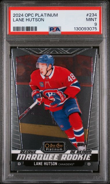 2024-25 O-Pee-Chee Platinum #234 Lane Hutson PSA 9 (Rookie)