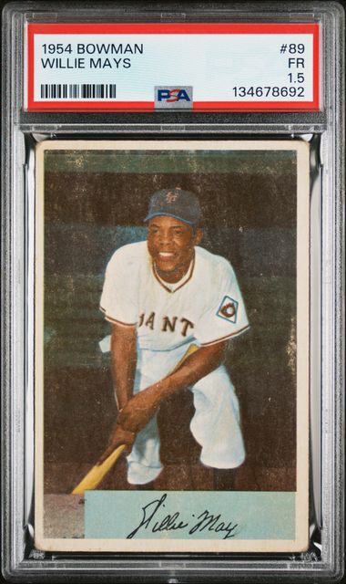 1954 Bowman #89 Willie Mays PSA 1.5