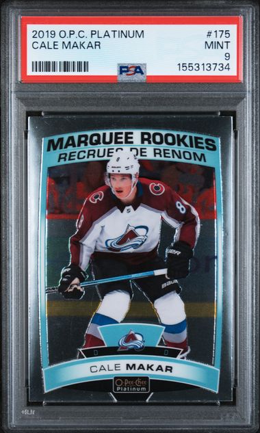 2019-20 O-Pee-Chee Platinum #175 Cale Makar PSA 9 (Rookie)