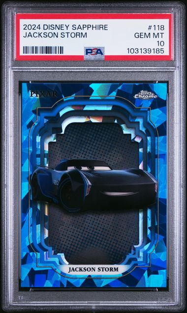 2024 Topps Chrome Disney Sapphire #118 Jackson Storm PSA 10