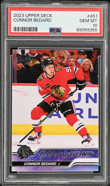 2023-24 Upper Deck #451 Connor Bedard PSA 10 (Rookie)