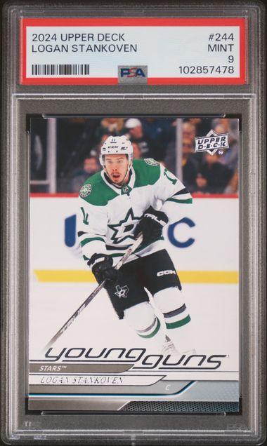 2024-25 Upper Deck #244 Logan Stankoven PSA 9 (Rookie)