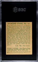 1934-36 Diamond Stars 1935 #44 Rogers Hornsby SGC 4.5 | Eastridge Sports Cards