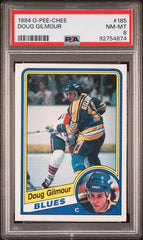 1984-85 O-Pee-Chee #185 Doug Gilmour PSA 8 (Rookie) | Eastridge Sports Cards