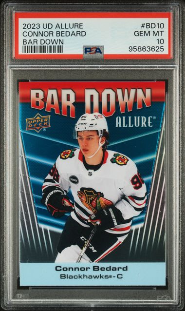 2023-24 Upper Deck Allure Bar Down #BD10 Connor Bedard PSA 10 (Rookie)