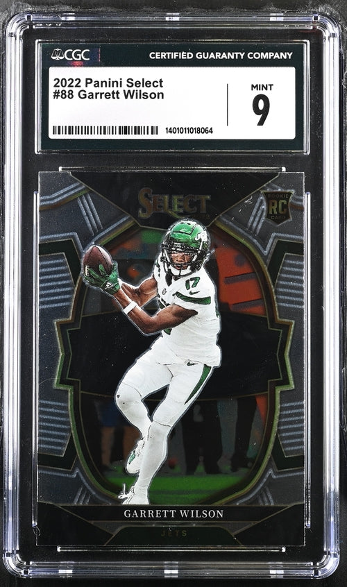 2022 Panini Select #88 Garrett Wilson CGC 9 (Rookie)
