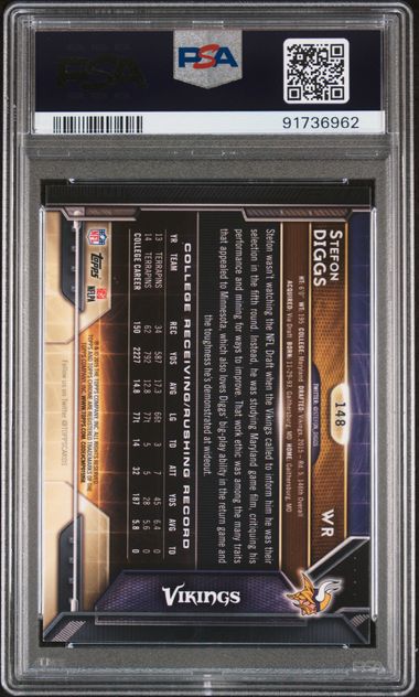 2015 Topps Chrome #149 Stefon Diggs PSA 10 (Rookie)