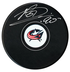 Elvis Merzlikins Autographed Columbus Blue Jackets Puck (COJO Sports)
