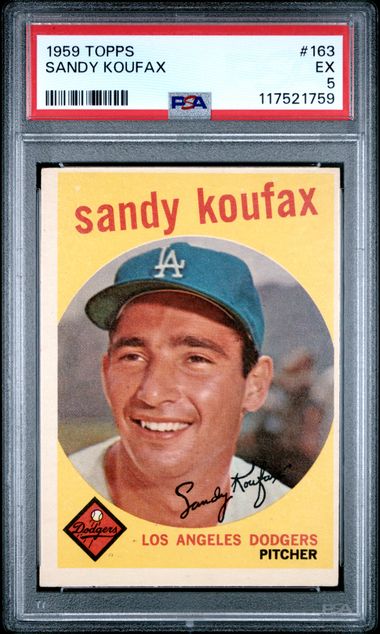 1959 Topps #163 Sandy Koufax PSA 5