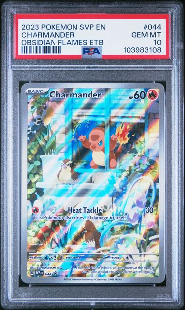2023 Pokemon Obsidian Flames ETB Promo #044 Charmander PSA 10