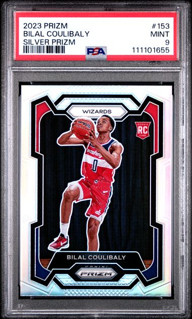 2023-24 Panini Prizm Silver Prizm #153 Bilal Coulibaly PSA 9 (Rookie)
