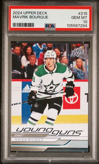 2024-25 Upper Deck #215 Mavrik Bourque PSA 10 (Rookie) | Eastridge Sports Cards