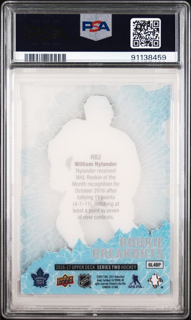 2016-17 Upper Deck Rookie Breakouts #RB2 William Nylander #058/100 PSA 9 (Rookie) | Eastridge Sports Cards