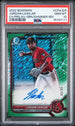 2022 Bowman Chrome Prospects Green Shimmer Auto #CPAJLR Jordan Lawlar #83/99 PSA 10
