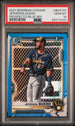2021 Bowman Chrome Prospects Blue Refractor #BCP181 Jeferson Quero #085/150 PSA 10