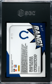 2021 Mosaic Bang! Blue Reactive Prizm #B-7 Jonathan Taylor #02/99 SGC 10