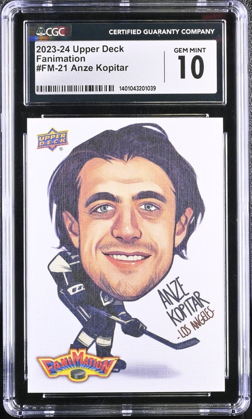 2023-24 Upper Deck Fanimation #FM-21 Anze Kopitar CGC 10