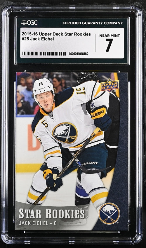 2015-16 Upper Deck Star Rookies #25 Jack Eichel CGC 7 (Rookie)