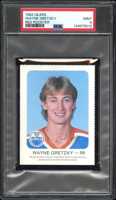 1982-83 Oilers Red Rooster Wayne Gretzky PSA 9