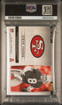 2022 Panini Illusions Immortalized Jersey Auto Red #IJASY Steve Young #01/10 PSA 8