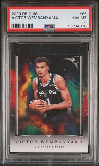 2023-24 Panini Origins #86 Victor Wembanyama PSA 8 (Rookie)