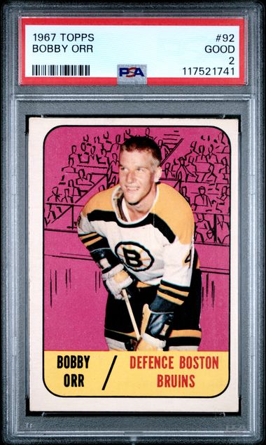 1966-67 Topps #92 Bobby Orr PSA 2
