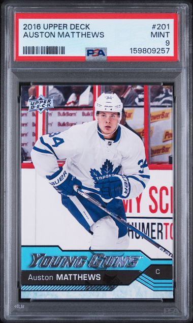 2016-17 Upper Deck #201 Auston Matthews PSA 9 (Rookie)