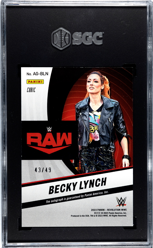 2023 Revolution WWE Autographs Cubic #AGBLN Becky Lynch #43/49 SGC 9 (Auto 10) | Eastridge Sports Cards