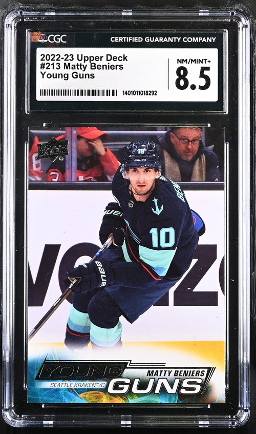 2022-23 Upper Deck #213 Matty Beniers CGC 8.5 (Rookie)