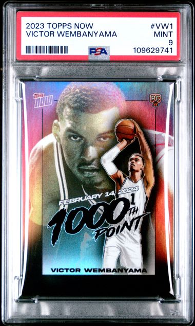 2023-24 Topps Now #VW1 Victor Wembanyama PSA 9 (Rookie)