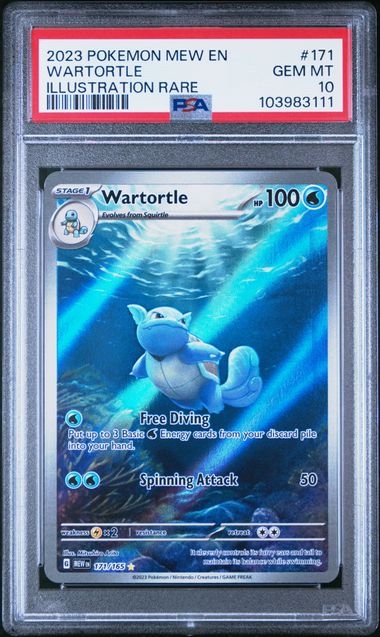 2023 Pokemon 151 #171 Wartortle - Illustration Rare PSA 10
