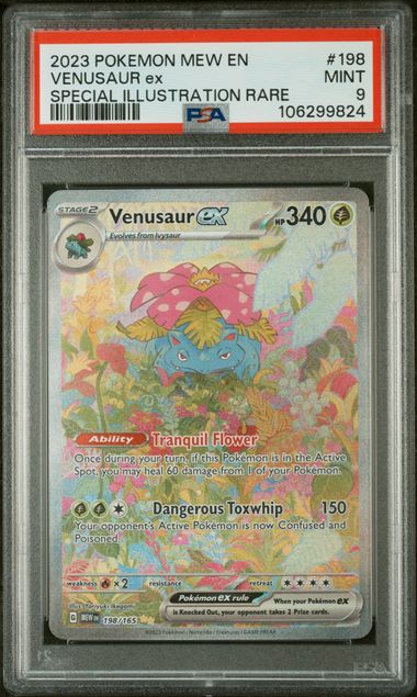 2023 Pokemon 151 #198 Venusaur ex - Special Illustration Rare PSA 9