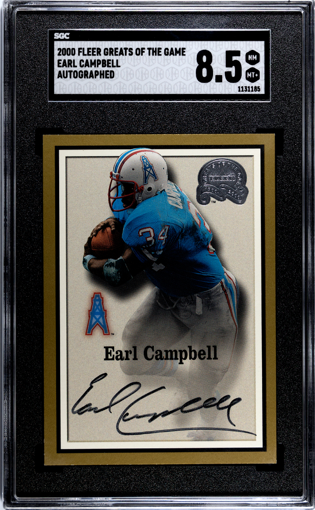 2000 Greats of the Game Autographs Earl Campbell SGC 8.5 | Eastridge Sports Cards
