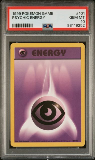 1999 Pokemon Base Set Unlimited #101 Psychic Energy PSA 10