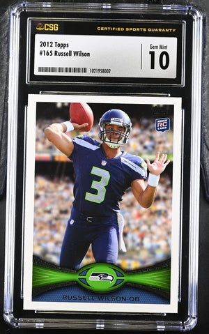 2012 Topps #165 Russell Wilson CGC 10 (Rookie)