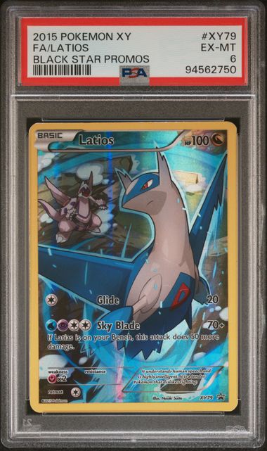 2015 Pokemon XY Black Star Promos #XY79 Latios - Full Art PSA 6