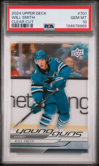 2024-25 Upper Deck Clear Cut #701 Will Smith PSA 10 (Rookie)