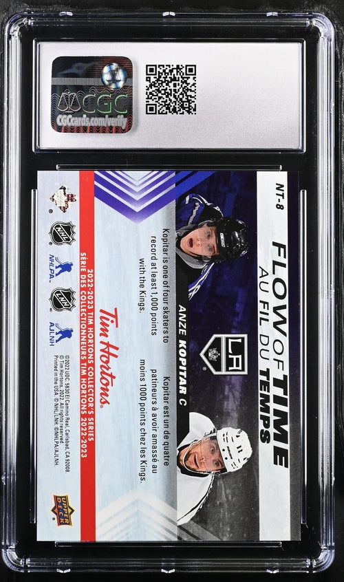 2022-23 Upper Deck Tim Hortons Flow of Time #NT-8 Anze Kopitar CGC 9.5