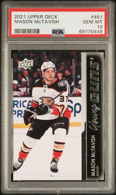 2021-22 Upper Deck #451 Mason Mctavish PSA 10 (Rookie)